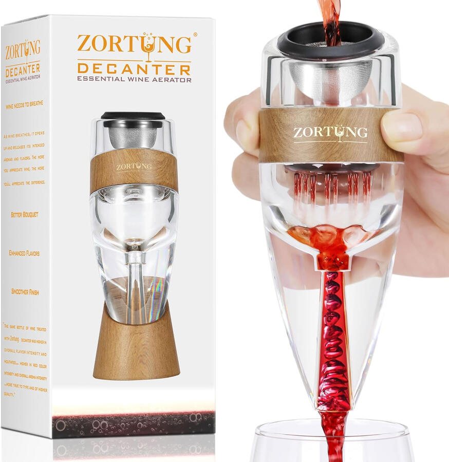 zortung wine aerator decanter pourer